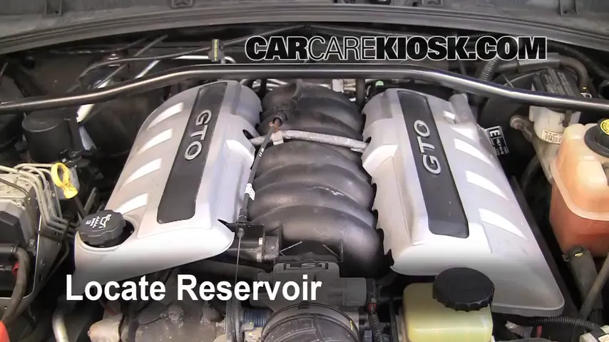 2004 Pontiac GTO 5.7L V8 Windshield Washer Fluid Add Fluid